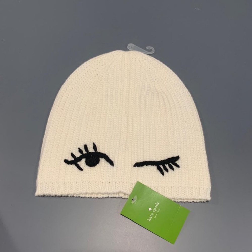 Kate Spade winking beanie
